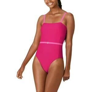 Summersalt Fused Oasis One Piece Swimsuit Fuchsia Pink Size 8 NWOT